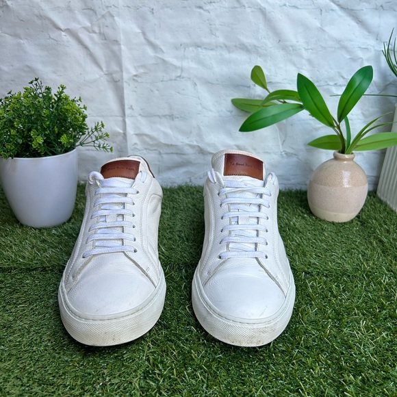 To boot New York Carlin Sneaker white Tan /Leather size 12 gently worn - Picture 13 of 16